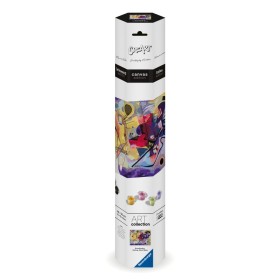 CreArt pictura pe numere pentru adulti Tablou Canvas Kandinsky galben rosu albastru